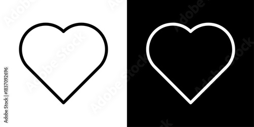 Heart-shaped icon symbolizing love, favorites, likes, saved items, and positive emotional connection in interfaces.