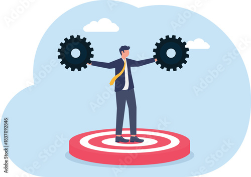 illustrations of business activities, eps 10