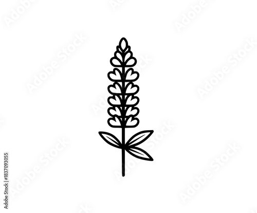 lone sprout stark landscape | Clean, isolated vector art for creative projects.