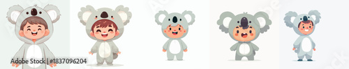 Children wearing cute Koala costums