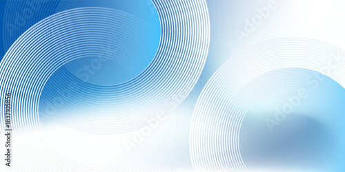 Gradient abstract background with circular line patterns. Vector illustration.