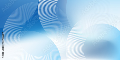Gradient abstract background with circular line patterns. Vector illustration.