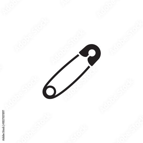 Safety pin metal pin silhouette icon
