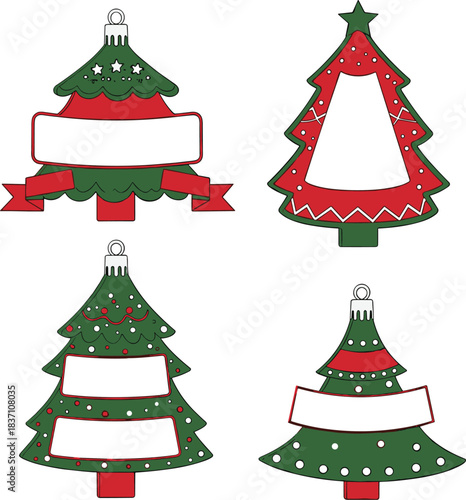 Set of Three Traditional Chinese Gold Ingots (Yuanbao) Red Outline Vectors with Intricate Asian Decorative Patterns for Prosperity.