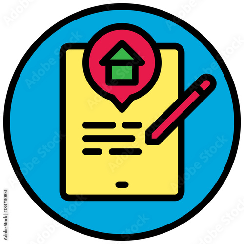 homework icon line color