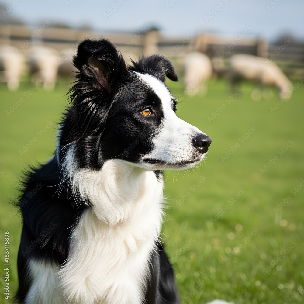 Fototapeta premium 양치기 개 (보더 콜리)