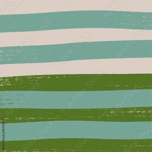 Horizontal broad painted brush strokes seamless pattern in earth tones