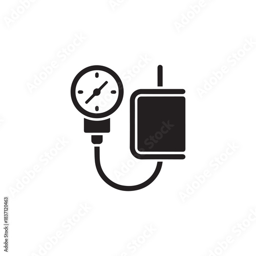 PMinimalist Sphygmomanometer Vector Iconrint