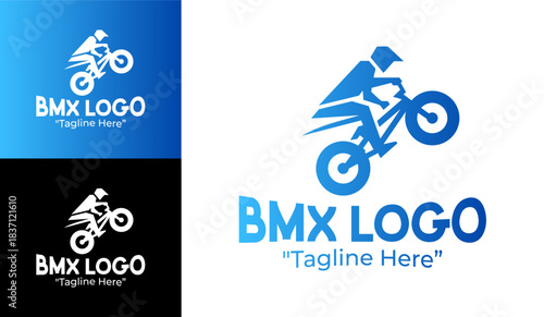 BMX Logo Extreme Sport Silhouette