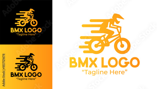 BMX Logo Competitive Extreme Cycling Icon