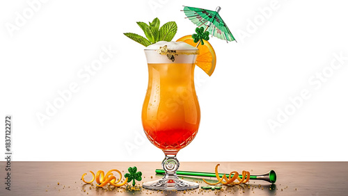 Sunset Orange Mocktail