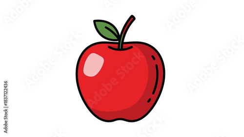 vector illustration of apple