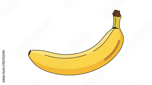 banana on white background vector