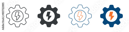 Energy Management Icon Set Multiple Style Collection