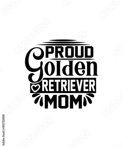 proud golden retriever mom svg