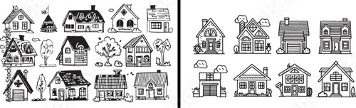 Home Vector Illustration, House Architecture Design, Real Estate Icon Pack, Building Construction Clipart, Property Development Vector, Residential Structure Design, Modern Home Graphic, Cottage House