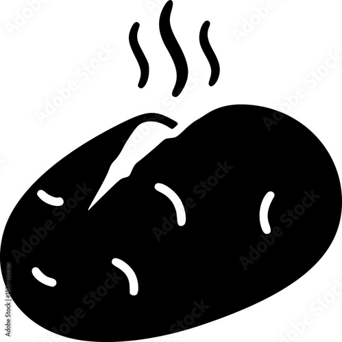 Baked Potato with Butter Icon