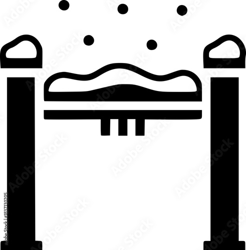 Ski Piste Slope Tracks Icon