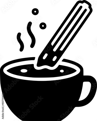 Churros Dipped in Hot Chocolate Icon