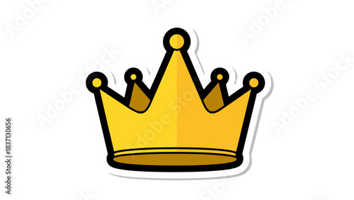 Golden Crown Emblem Symbol Royalty Power Authority Leadership Success Achievement Regal Luxury Opulence Elite Prestige Grandeur Triumph Victory