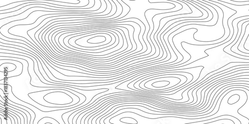 Topographic map patterns, topography line map. Vintage outdoors style. World map Template. Stock vector. Vector geographic contour map.