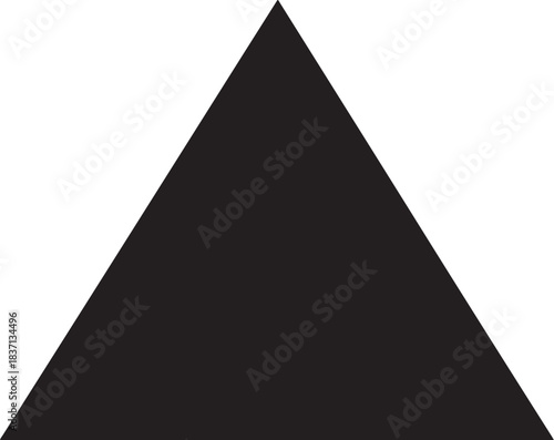 Solid Black Triangle Shape traced illustration