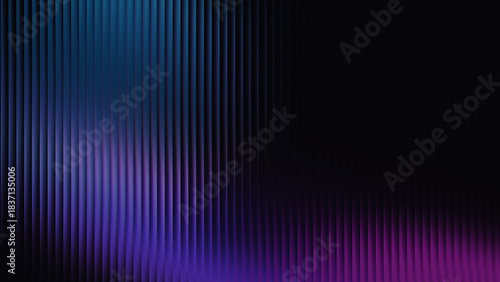 purple blue gradient glass lines effect black background futuristic cool glow soft waves animation Vertical Lines Ribbed Texture Gradient Lighting Modern