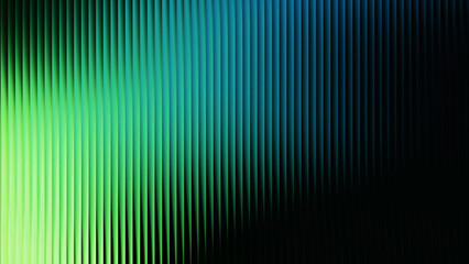 Fototapete Fraktale Wellen Grün leuchtende Linien futuristischer Hintergrund  © RIHAN