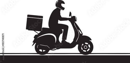 man on scooter