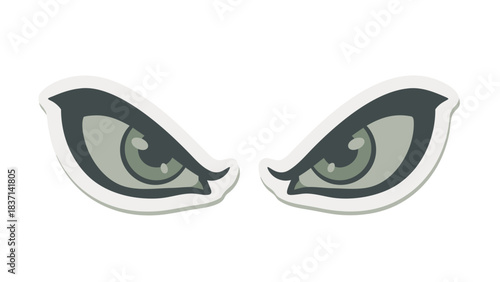 Intense Pixelated Eyes Staring Forward with a Determined Expression on a Dark Background Evoking a Sense of Vigilance and Suspicion