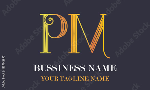 PM p pm initial logo | initial based abstract modern minimal creative logo, vector template image. luxury logotype logo, real estate homie logo. typography logo. initials logo