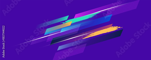 Layout design with dynamic shapes for event, tournament or championship. Sport background.