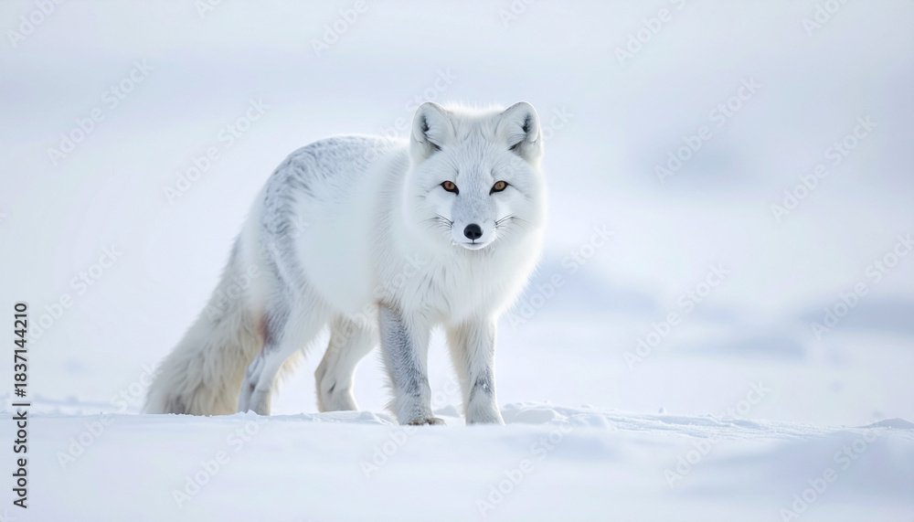 Obraz premium Arctic fox in the snow