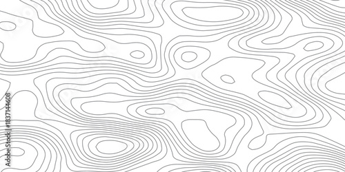 Background of the topographic map. Topographic map patterns, topography line map. Vintage outdoors style.