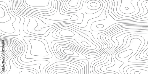 Background of the topographic map. Topographic map patterns, topography line map. Vintage outdoors style.