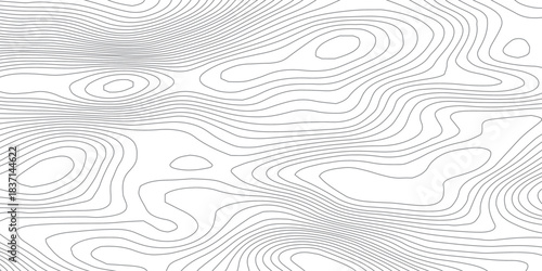 Abstract topographic map lines background. Abstract vector illustration.