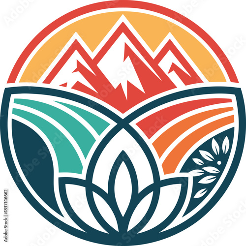 Mega logo collection, Abstract design concept for branding with golden gradient.