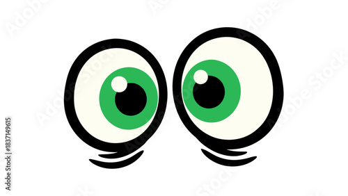 funny green eyes