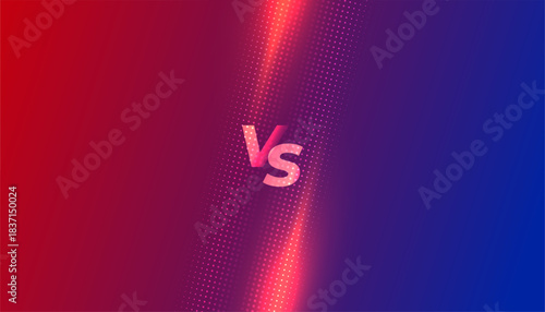 Red vs Blue Versus Background for Competitive Design