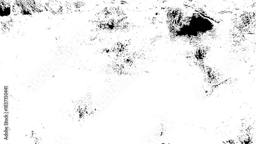 Grunge texture of black and white. Abstract old vintage surface with scratches and scuffs.