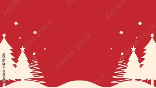 Red Christmas Background. Festive Red Holiday Backdrop. Ideal for greeting cards, invitations, marketing materials, and digital decorations