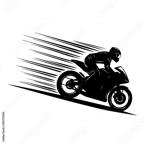 motorcycle on a white background
