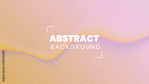 Peach Pink Gradient Wave Background | Warm Abstract Soft Design