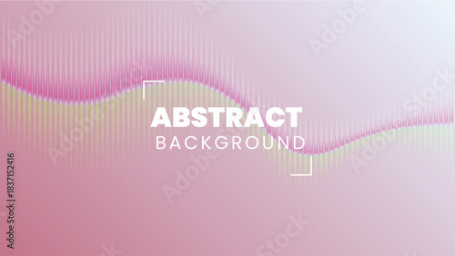 Rose Pink Gradient Wave Background | Soft Aesthetic Abstract Design