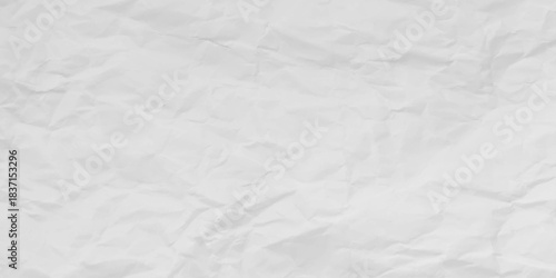 White background with aesthetic paper accents. Crumpled paper texture background. White crumpled paper background.