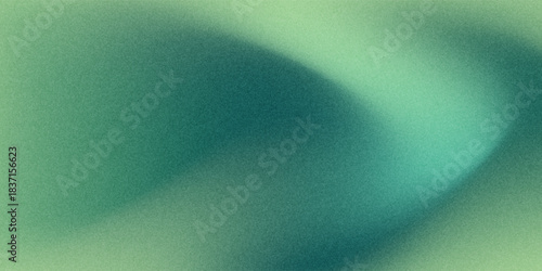 Green royal gradient seamless pattern with noise texture. Emerald blue silk bg with soft transitions and effect ombre. Vector gradient mesh illustration.