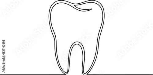  a healthy human tooth for dental care concept