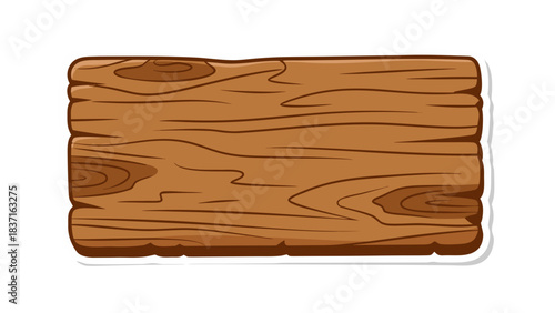 Rectangular Wooden Sign With Realistic Wood Grain Texture and White Border Against Black Background Detailed and Rustic Design for Text or Graphics