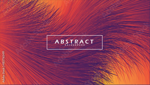 Mesmerizing flowing abstract design with a fluffy, wave-like texture, blending fiery orange, passionate red, and regal purple hues to create a visually striking and energetic backdrop