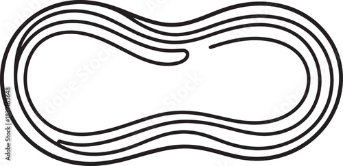 Illustrating an empty, split peanut shell halves.